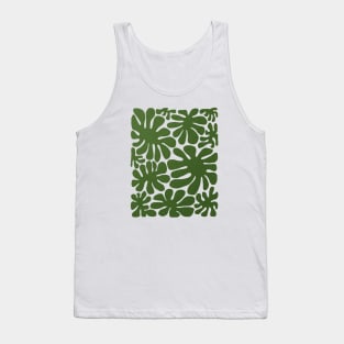 Abstract green flowers Tank Top